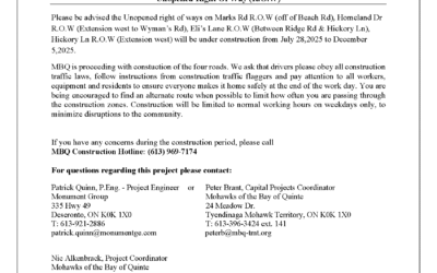 Unopen Road Allowance Notice