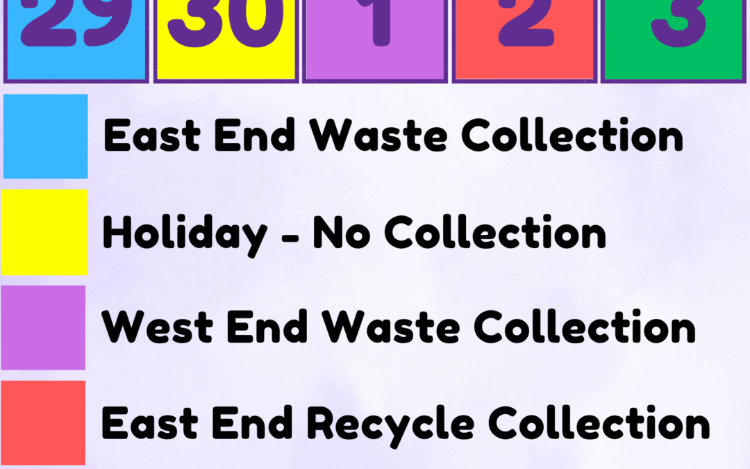 Waste Collection Schedule – Week of September 29