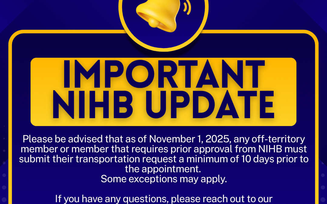 Important NIHB Update