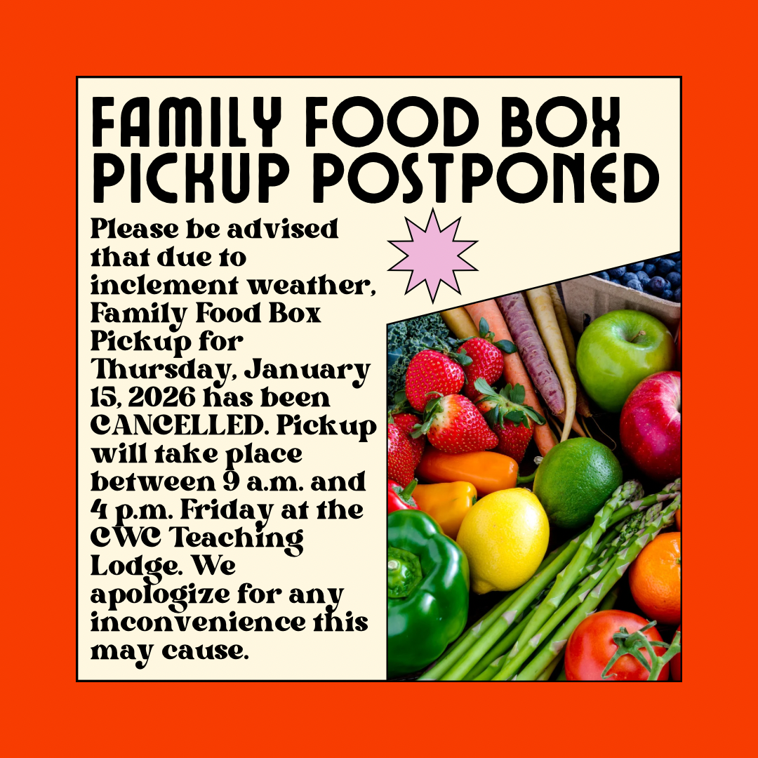 Family Food Box Pickup Postponed – January 15, 2026