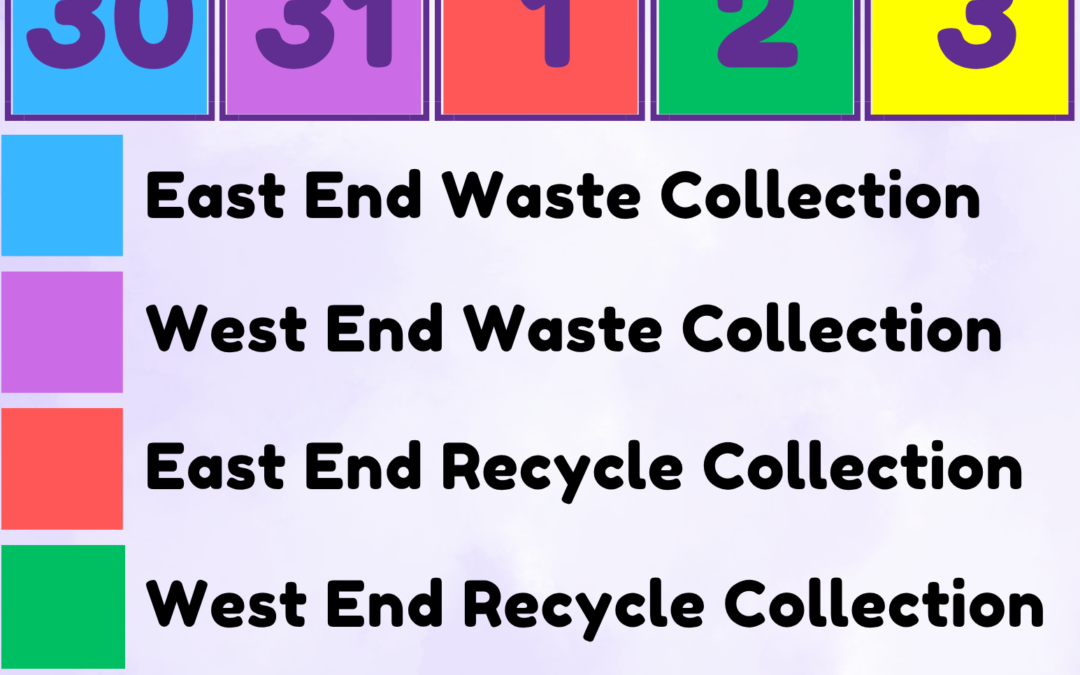 Waste & Recycling Collection Changes Due to Easter Long Weekend