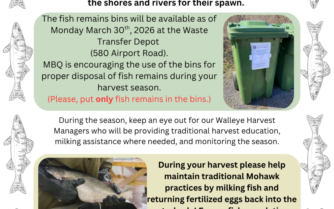 Walleye Remains Bins