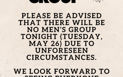 No Men’s Circle Tonight