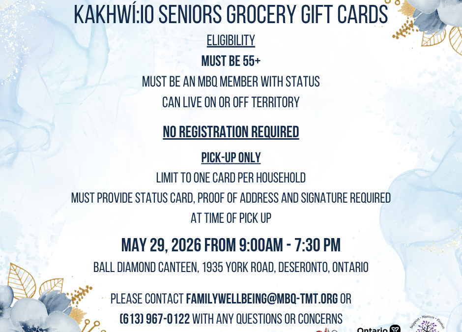 Kakhwí:io Senior Grocery Gift Cards