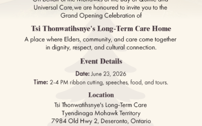 Tsi Thonwatíhsnyes’s Elder Care Home Grand Opening