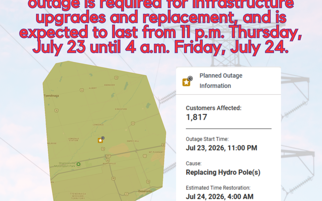 Planned Hydro Outage