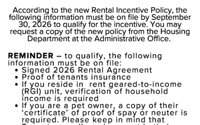MBQ Rental Incentive Policy