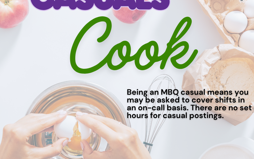 CALL FOR CASUALS – Cook & TFRC Worker