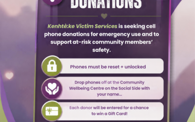 KenhtĂš:ke Victim Services Seeking Cellphone Donations