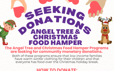 Seeking Donations – Angel Tree & Christmas Food Hamper Programs